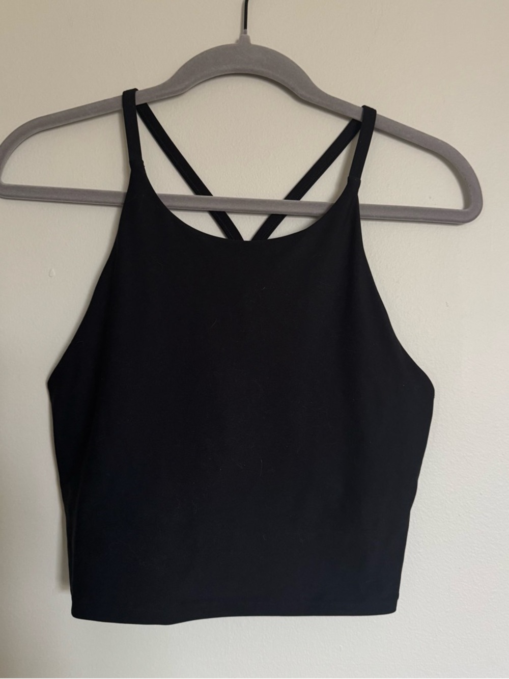 Old Navy Active Powersoft Longline Light Support Sports Bra Tank Black Size M